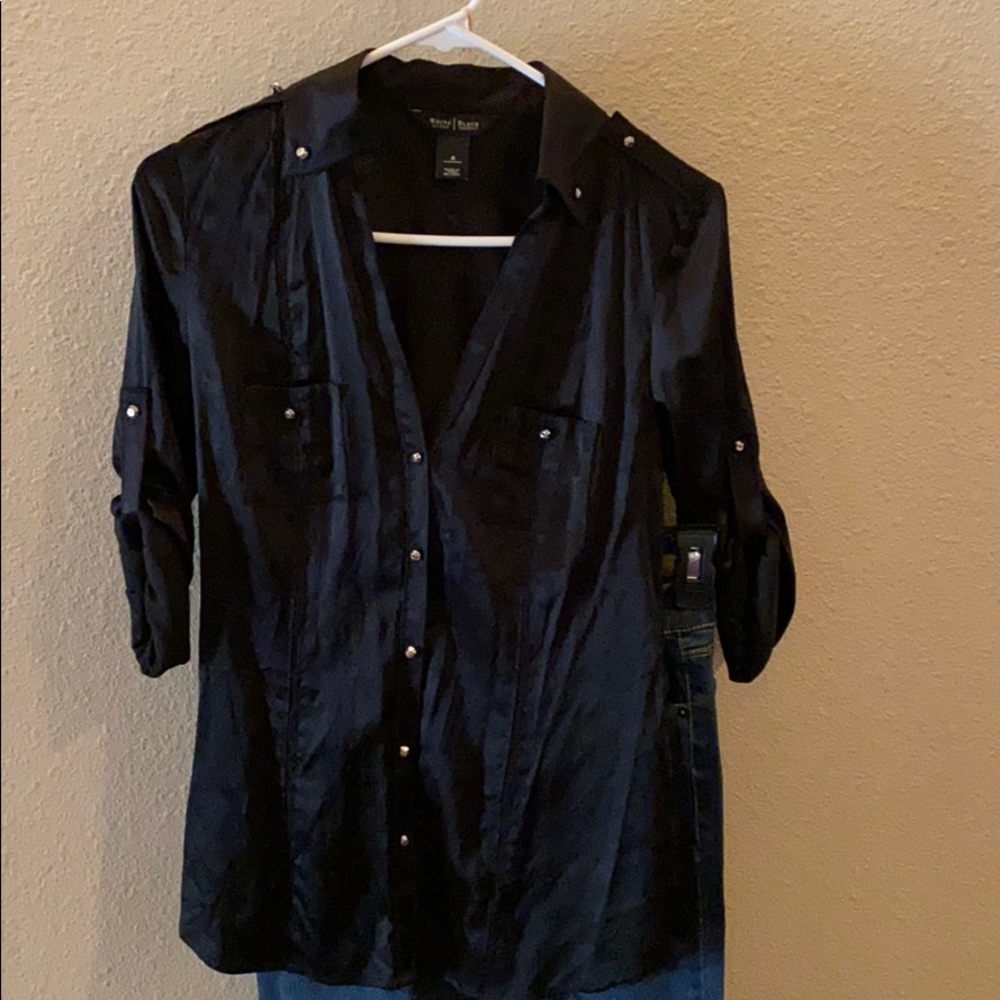 White House Black Market Washable Silk blouse